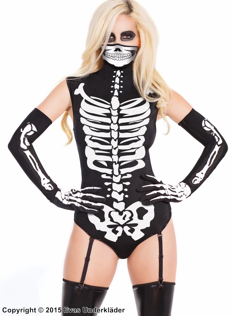 Skelett-body för maskerad